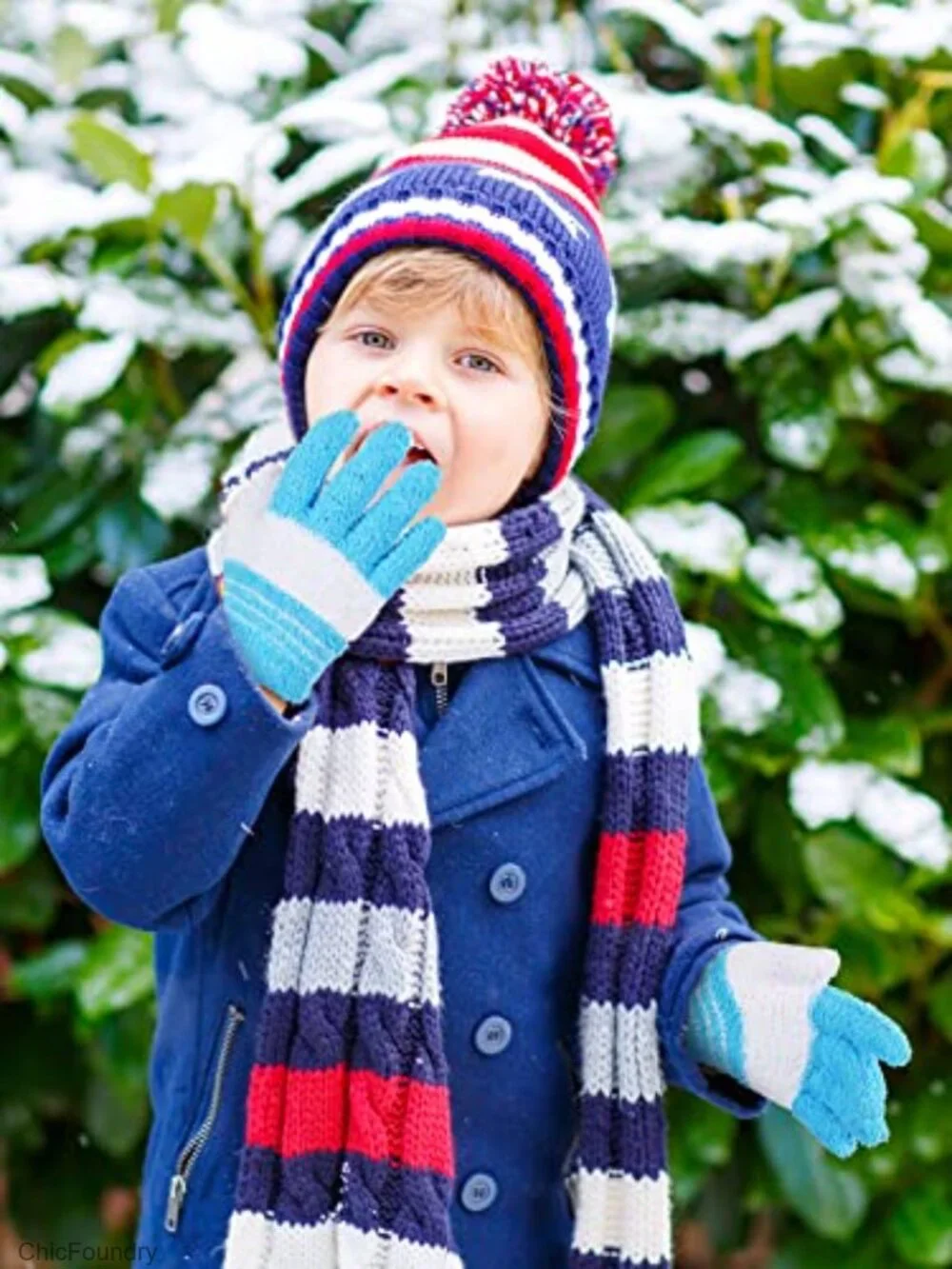 5 Pairs Kids Knitted Gloves Winter Mittens for Boys Girls Daily Supplies